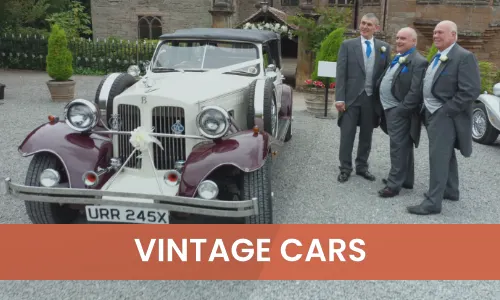 Button Vintage Wedding Cars